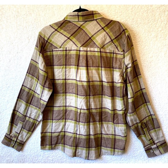 Alpine Design Men's Plaid Button Down Shirt - Brown and Green - Picture 11 of 14